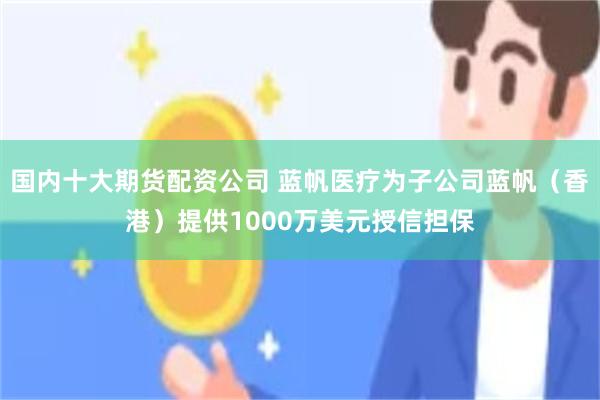 国内十大期货配资公司 蓝帆医疗为子公司蓝帆（香港）提供1000万美元授信担保