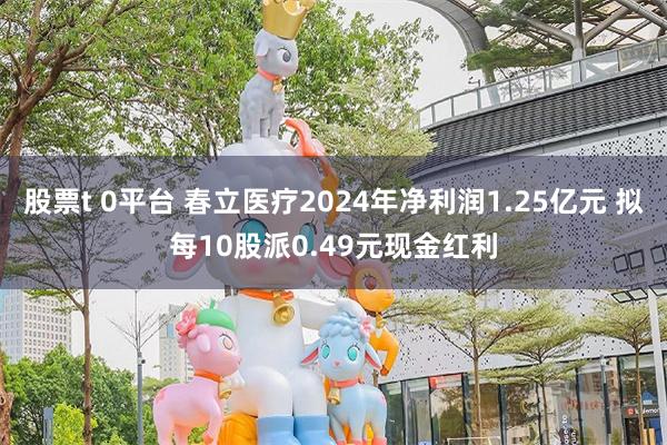 股票t 0平台 春立医疗2024年净利润1.25亿元 拟每10股派0.49元现金红利