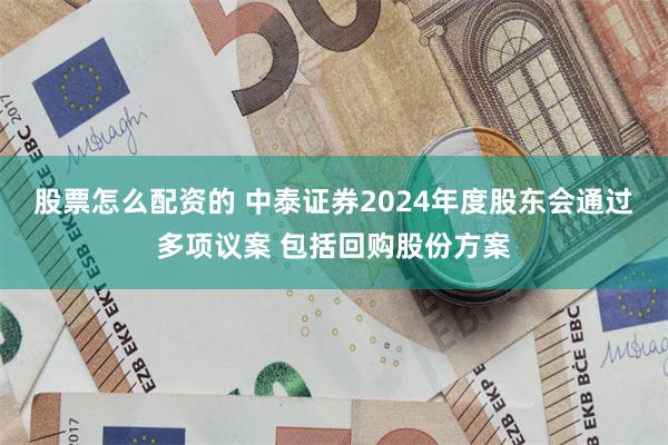 股票怎么配资的 中泰证券2024年度股东会通过多项议案 包括回购股份方案