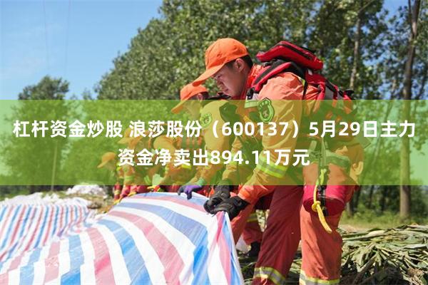 杠杆资金炒股 浪莎股份（600137）5月29日主力资金净卖出894.11万元