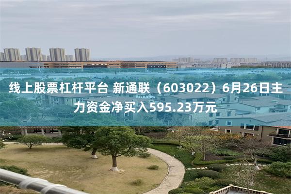 线上股票杠杆平台 新通联（603022）6月26日主力资金净买入595.23万元
