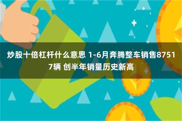 炒股十倍杠杆什么意思 1-6月奔腾整车销售87517辆 创半年销量历史新高