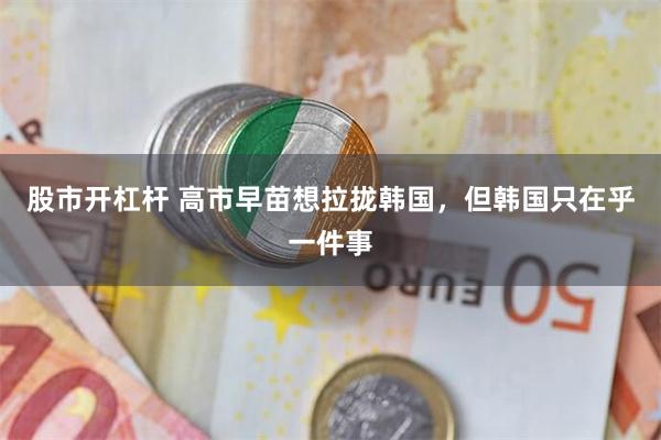 股市开杠杆 高市早苗想拉拢韩国，但韩国只在乎一件事