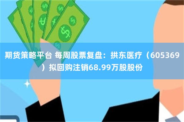 期货策略平台 每周股票复盘：拱东医疗（605369）拟回购注销68.99万股股份