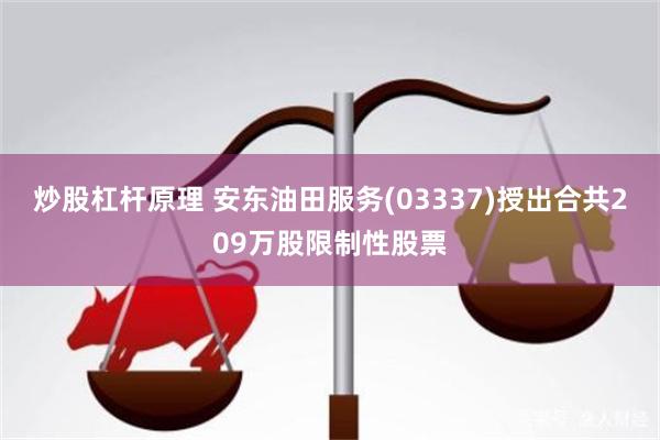 炒股杠杆原理 安东油田服务(03337)授出合共209万股限制性股票